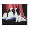 Japanese Chin by Robert May | Woven Tapestry Wall Art Hanging | Elegant Small Dog Oil Painting | 100% Cotton USA Size 34x26 Wall Tapestry