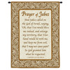 Prayer of Jabez | Woven Tapestry Wall Art Hanging | Biblical Religious Prayer Featuring Lovely Script with Intricate Scroll | Cotton | Made in the USA | Size 34x26 Wall Tapestry