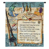 Fisherman's Prayer | Woven Tapestry Wall Art Hanging | Inspirational Religious Poetry amongst Fishing Gear | 100% Cotton USA Size 34x26 Wall Tapestry