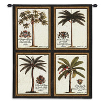 Royal Palm | Woven Tapestry Wall Art Hanging | Collage Dedicated to European Royalty | 100% Cotton USA Size 34x26 Wall Tapestry
