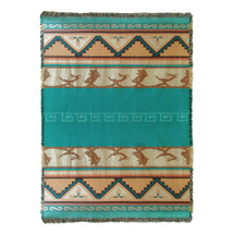 Pueblo Sunset Blanket Tapestry Throw