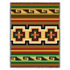 Hayat - Southwest Native American Inspired Tribal Camp - Cotton Woven Blanket Throw - Made in the USA (72x54) Tapestry Throw
