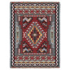 Painted Hills - Sunset - Southwest Native American Inspired Tribal Camp - Cotton Woven Blanket Throw - Made in the USA (72x54) Tapestry Throw