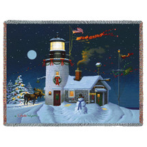 Take Out Window - Charles Wysocki - Cotton Woven Blanket Throw - Made in the USA (72x54) Tapestry Throw