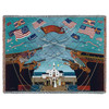 Dockside Marriage - Charles Wysocki - Cotton Woven Blanket Throw - Made in the USA (72x54) Tapestry Throw