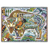 Bison - Animal Spirits Totem - Sue Coccia - Cotton Woven Blanket Throw - Made in the USA (72x54) Tapestry Throw