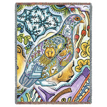 Ptarmigan - Animal Spirits Totem - Sue Coccia - Cotton Woven Blanket Throw - Made in the USA (72x54) Tapestry Throw