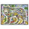 Wolf - Animal Spirits Totem - Sue Coccia - Cotton Woven Blanket Throw - Made in the USA (72x54) Tapestry Throw