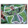 Hummingbird - Animal Spirits Totem - Sue Coccia - Cotton Woven Blanket Throw - Made in the USA (72x54) Tapestry Throw
