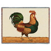 Rooster Blanket - Charles Wysocki - Cotton Woven Blanket Throw - Made in the USA (72x54) Tapestry Throw