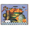 Peaches - Charles Wysocki - Cotton Woven Blanket Throw - Made in the USA (72x54) Tapestry Throw