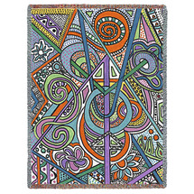 Cathedral - Helen Kiebzak - Cotton Woven Blanket Throw - Made in the USA (72x54) Tapestry Throw