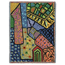 Overview - Helen Kiebzak - Cotton Woven Blanket Throw - Made in the USA (72x54) Tapestry Throw