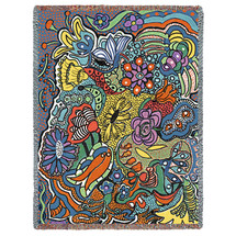 Potpourri - Helen Kiebzak - Cotton Woven Blanket Throw - Made in the USA (72x54) Tapestry Throw