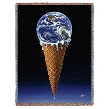 Savor it - Kurt C Burmann - Cotton Woven Blanket Throw - Made in the USA (72x54) Tapestry Throw
