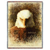 American Bald Eagle - Greg Giordano - Cotton Woven Blanket Throw - Made in the USA (72x54) Tapestry Throw