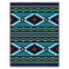 Balpinar - Southwest Native American Inspired Tribal Camp - Cotton Woven Blanket Throw - Made in the USA (72x54) Tapestry Throw