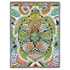 Sea Turtle - Animal Spirits Totem - Sue Coccia - Cotton Woven Blanket Throw - Made in the USA (72x54) Tapestry Throw