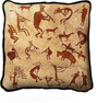 Kokopelli Petroglyphs - Southwest Cave Rock Art - Pillow