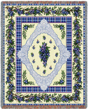 Blueberry Lace Blanket Tapestry Throw