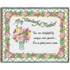 My Wonderful Mother - Audrey Jean Roberts - Cotton Woven Blanket Throw - Made in the USA (72x54) Tapestry Throw