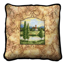 Casa Torre Textured Hand Finished Elegant Woven Throw Pillow Cover 100% Cotton Made in the USA Size 17x17 Pillow
