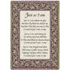 Just As I Am Hymn - Cotton Woven Blanket Throw - Made in the USA (70x50) Afghan