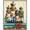 Soldier Bears Blanket Tapestry Throw