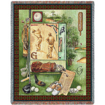 Sports - Quiet Golf Lover - Anita Phillips - Cotton Woven Blanket Throw - Made in the USA (72x54) Tapestry Throw