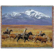 Homeward Bound - Reginald Jones - Cotton Woven Blanket Throw - Made in the USA (72x54) Tapestry Throw