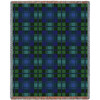 Plaid - Black Watch Tartan - Cotton Woven Blanket Throw - Made in the USA (72x54) Tapestry Throw