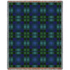 Plaid - Black Watch Tartan - Cotton Woven Blanket Throw - Made in the USA (72x54) Tapestry Throw