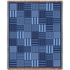 Tile Blue Blanket Tapestry Throw