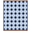 Blueberry Plaid Blanket Tapestry Throw