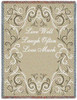 Live Well Laugh Often Love Much - Cotton Woven Blanket Throw - Made in the USA (72x54) Tapestry Throw