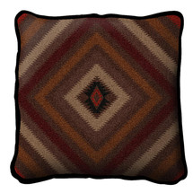 Chevron Textured Hand Finished Elegant Woven Throw Pillow Cover 100% Cotton Made in the USA Size 17x17 Pillow