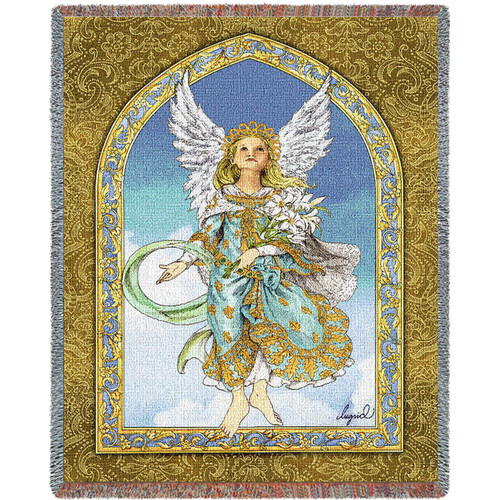 Mint Angel Blanket Tapestry Throw