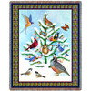 Bird Haven - Stephanie Stouffer - Cotton Woven Blanket Throw - Made in the USA (72x54) Tapestry Throw