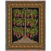 The Grape Vine - I Am The Vine You Are The Branches - Scriptures - John 15:5 - Cotton Woven Blanket Throw - Made in the USA (72x54) Tapestry Throw