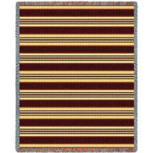Arroyo Natural - Southwest Native American Inspired Tribal Camp - Cotton Woven Blanket Throw - Made in the USA (72x54) Tapestry Throw