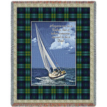 Anyone Can Be a Father But It Takes Someone Special To Be A Dad - Cotton Woven Blanket Throw - Made in the USA (72x54) Tapestry Throw