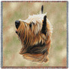 Cairn Terrier - Robert May - Lap Square Cotton Woven Blanket Throw - Made in the USA (54x54) Lap Square