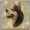Alaskan Malamute - Robert May - Lap Square Cotton Woven Blanket Throw - Made in the USA (54x54) Lap Square