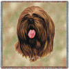 Lhasa Apso - Robert May - Lap Square Cotton Woven Blanket Throw - Made in the USA (54x54) Lap Square