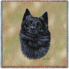 Schipperke - Robert May - Lap Square Cotton Woven Blanket Throw - Made in the USA (54x54) Lap Square