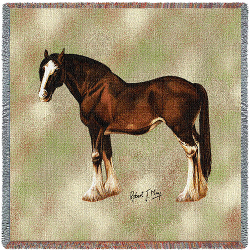 Clydesdale Horse - Lap Square