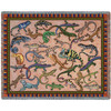 Lounging Lizard - Helen Vladykina - Cotton Woven Blanket Throw - Made in the USA (72x54) Tapestry Throw
