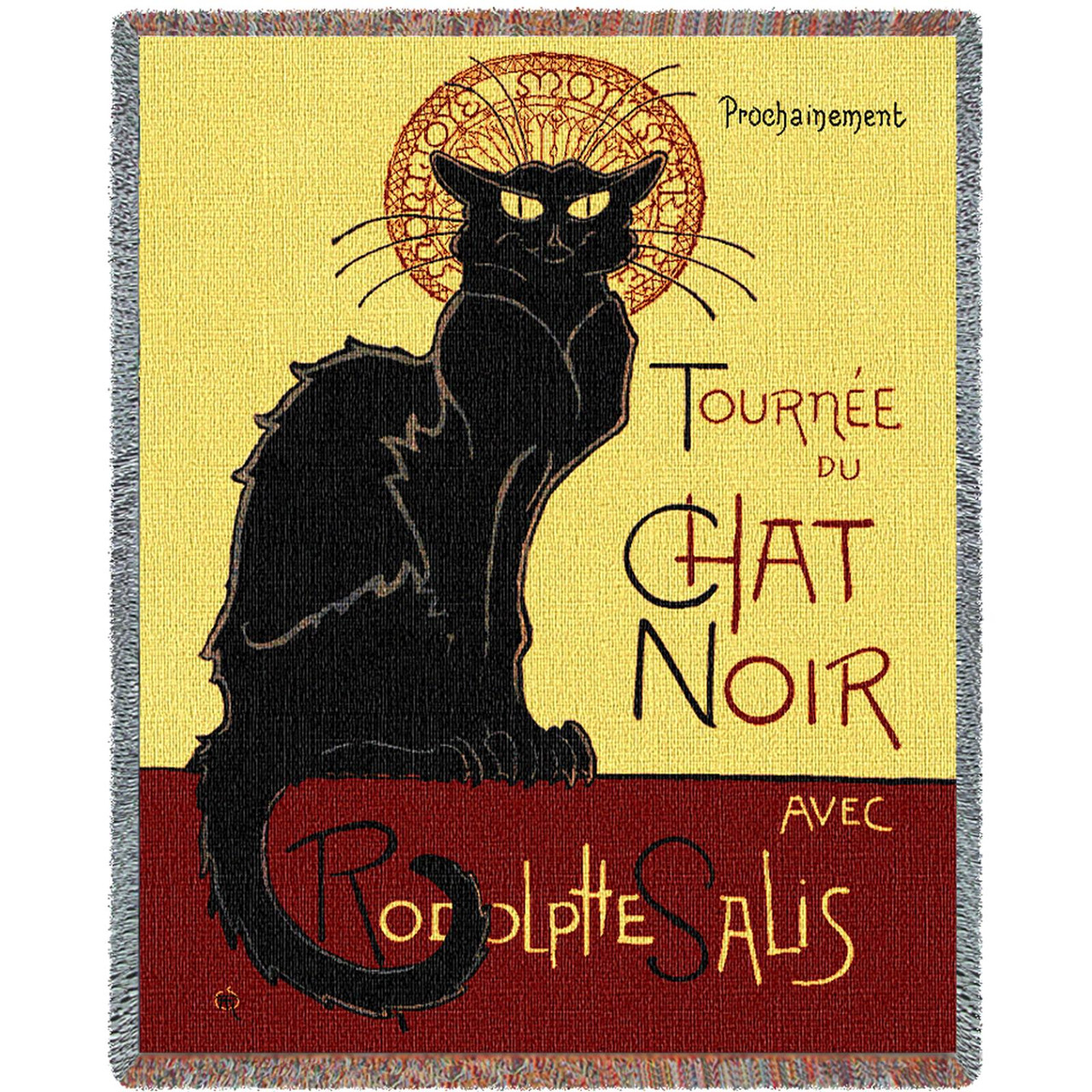 Tournee Chat Noir Vintage Poster Theophile Steinlen Cotton Woven