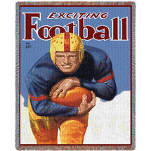 Sports - Power of West Point - Vintage Football Poster - Cotton Woven Blanket Throw - Made in the USA (72x54) Tapestry Throw