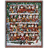 Will The Real Santa Clause - Bill Bell - Cotton Woven Blanket Throw - Made in the USA (72x54) Tapestry Throw